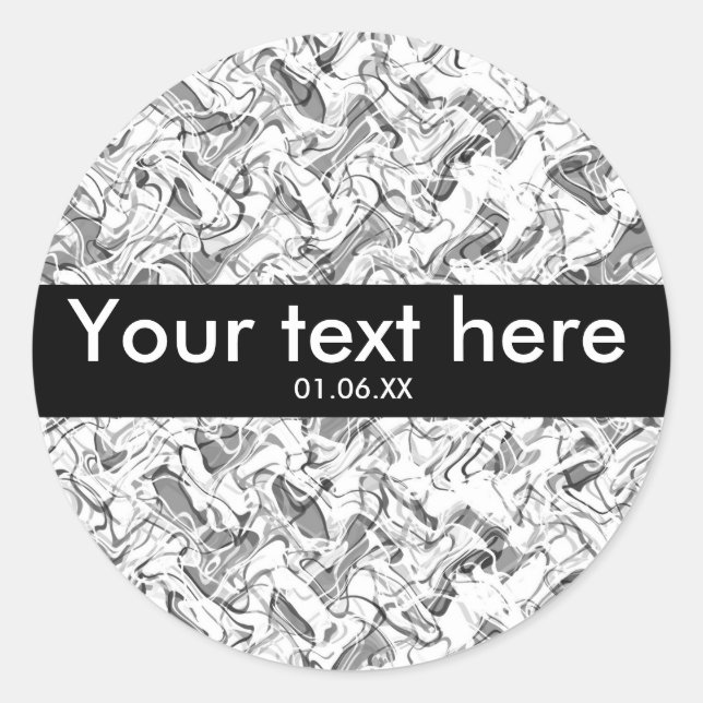 Stickers Abstraits Gris & Blanc Smoke Grunge Boys (Devant)