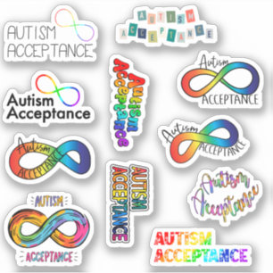 Stickers Acceptation Autisme Pack/feuille