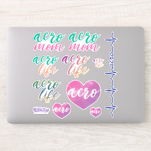 Stickers Acro Life et Acro Mom Vinyl Decal