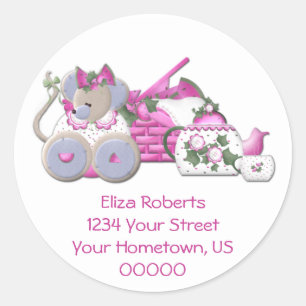 Stickers Adresse de pique-nique souris
