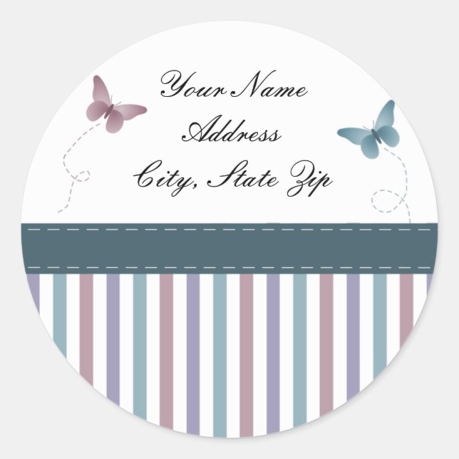 Stickers Adresse Papillons (Devant)