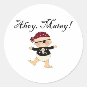 Stickers Ahoy Matey Baby Pirate