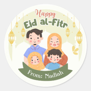 Stickers Aïd Moubarak - Aïd el-Fitr Personnalisé