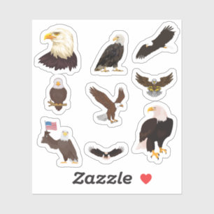 Stickers Aigle Bald