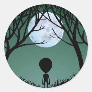 Stickers Aliens amusant Stickers Alien Halloween