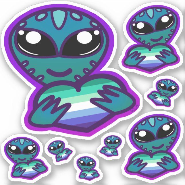 Stickers Aliens gais et fiers (Devant)