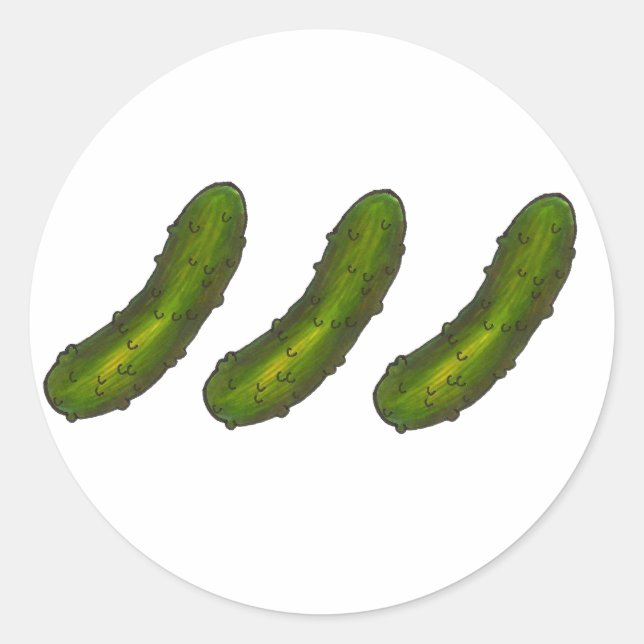Stickers Aliments pour chiche à trois pinces verte (Devant)