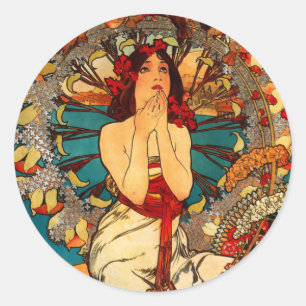 Stickers Alphonse Mucha Monte Carlo