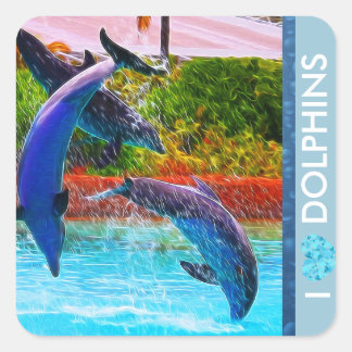 Stickers Amateurs de dauphins