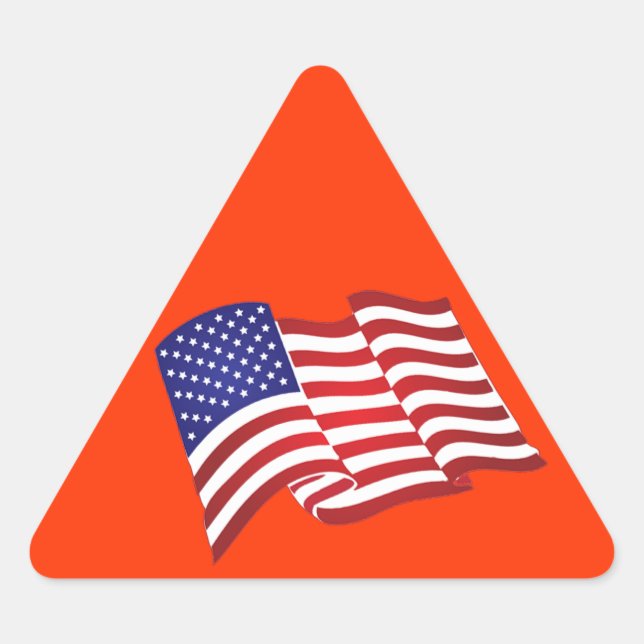 Stickers américains à agiter le drapeau (Devant)