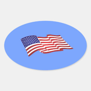 Stickers américains à agiter le drapeau