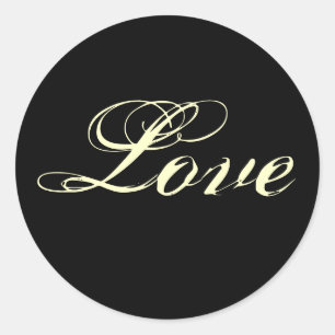 Stickers Amour noir et blanc - Customisé