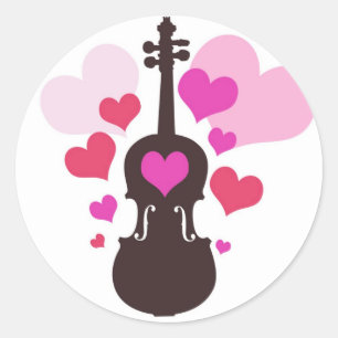 Stickers Amour Violon