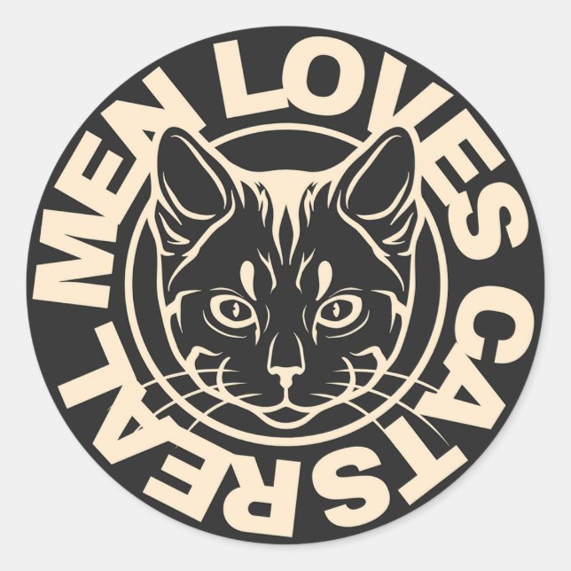 Stickers amoureux de les chats (Devant)