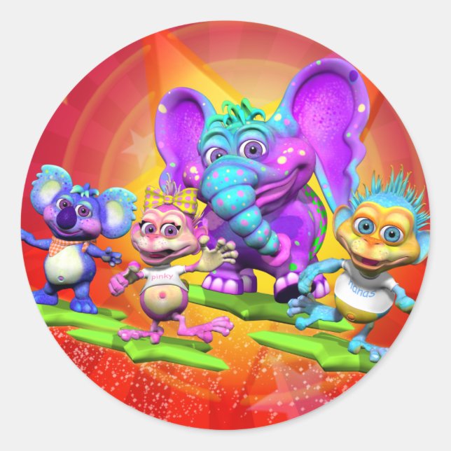 Stickers amusants avec "Les gigantesques ventres" (Devant)