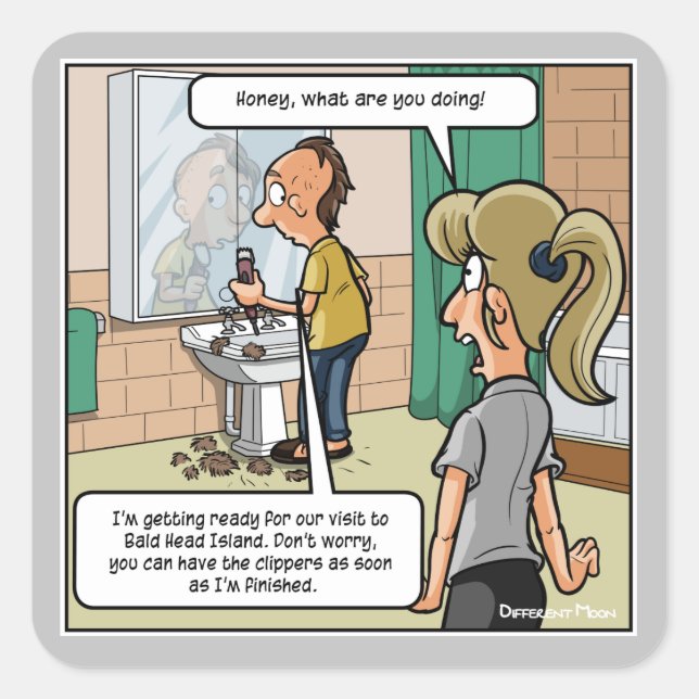 Stickers amusants de Bald Head Island (Devant)