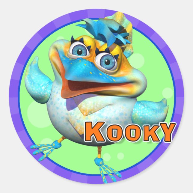 Stickers amusants Kooky Bird (Devant)