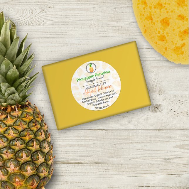 Stickers ananas fait maison et bain et corps (Créateur téléchargé)