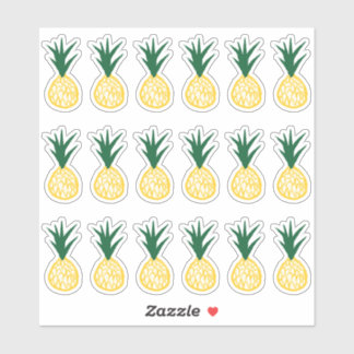 Stickers ananas jaune vif