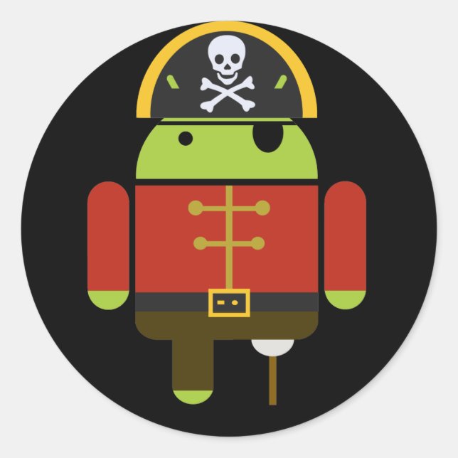 Stickers Android Pirate (Devant)