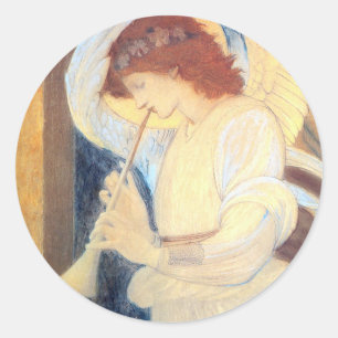 Stickers Ange de Noël Burne-Jones Gold Blanc