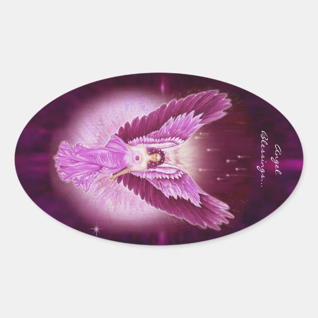 Stickers Ange Sapphire Rose (Devant)