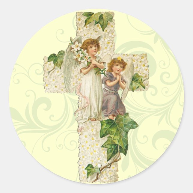 Stickers Angel de Pâques rétro (Devant)