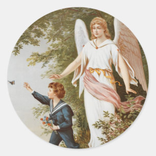Stickers Angel du gardien victorien