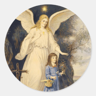 Stickers Angel du gardien victorien