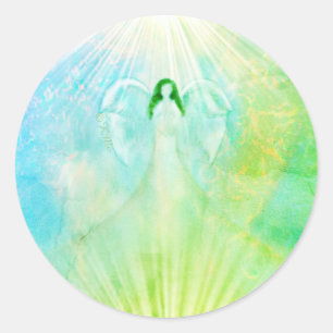 Stickers Angel Green Archangel Raphael