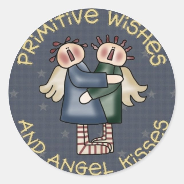 Stickers Angel rond du pays primitif (Devant)