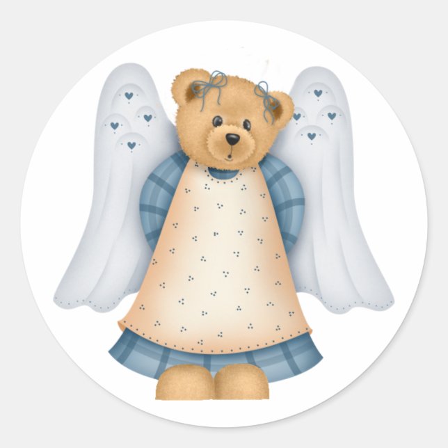 Stickers Angel Teddy Bear D11 (Devant)