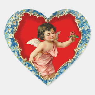 Stickers Angel Valentine vintage