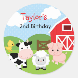 Stickers animaux de ferme - Fête d'anniversaire ga