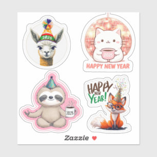 Stickers animaux du Nouvel An mignons, Stickers 20