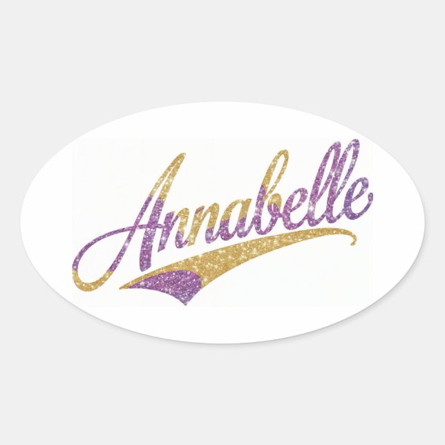 Stickers Annabelle Oval (Devant)