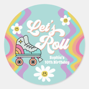 Stickers Anniversaire Arc-en-ciel