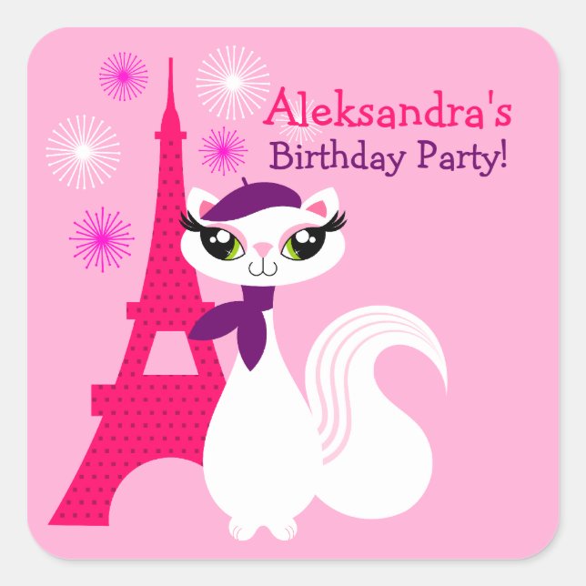 Stickers Anniversaire de Joty Kitty Paris (Devant)