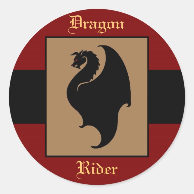 Stickers Anniversaire Dragon Rider (Devant)
