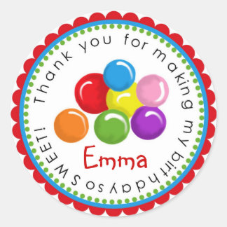 Stickers Anniversaire Gumballs