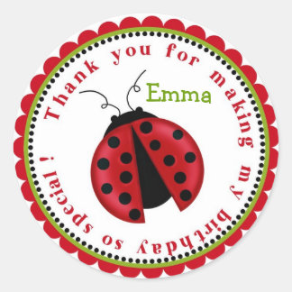 Stickers Anniversaire Lady Bug