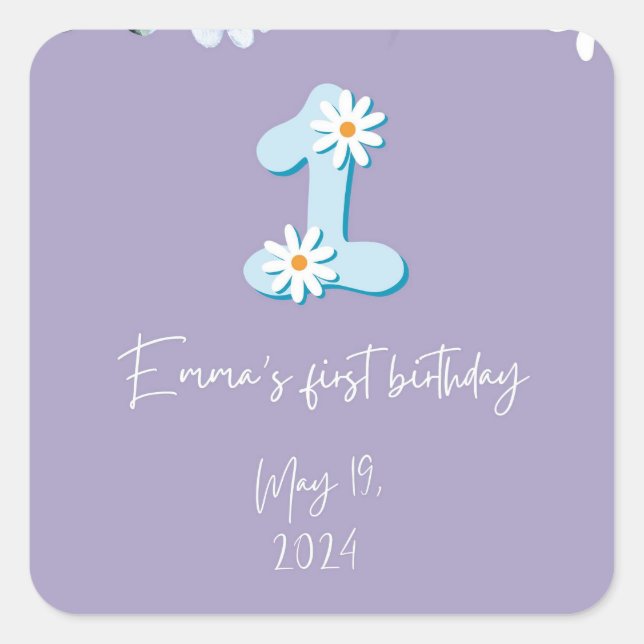Stickers Anniversaire Numéro 1 (Devant)