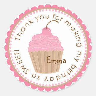 Stickers Anniversaire Sweet Cherry Cupcake