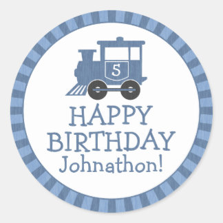 Stickers Anniversaires de enfants de train personn