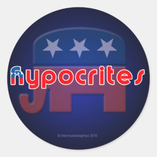 Stickers anti-républicains hypocrites