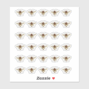 Stickers apiculteur d'abeilles stylisées