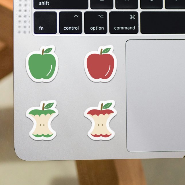 Stickers Apple et Apple Core (Set of Apple and Apple Core Stickers)