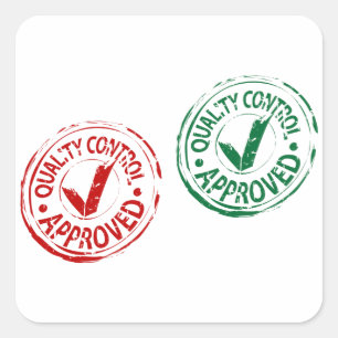 Stickers approuvés pour le contrôle de la qualité