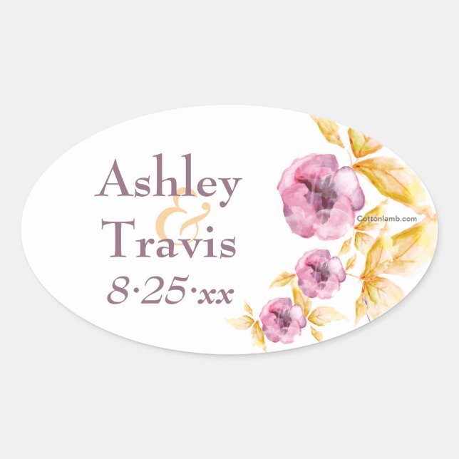 Stickers Aquarelle Plumrose (Devant)