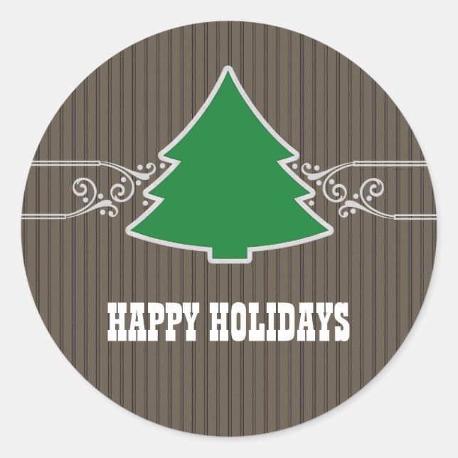 Stickers Arbre de Noël fantaisie (Devant)